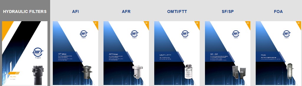 Hidrolik basınç, dönüş, havalandırma filtreleri