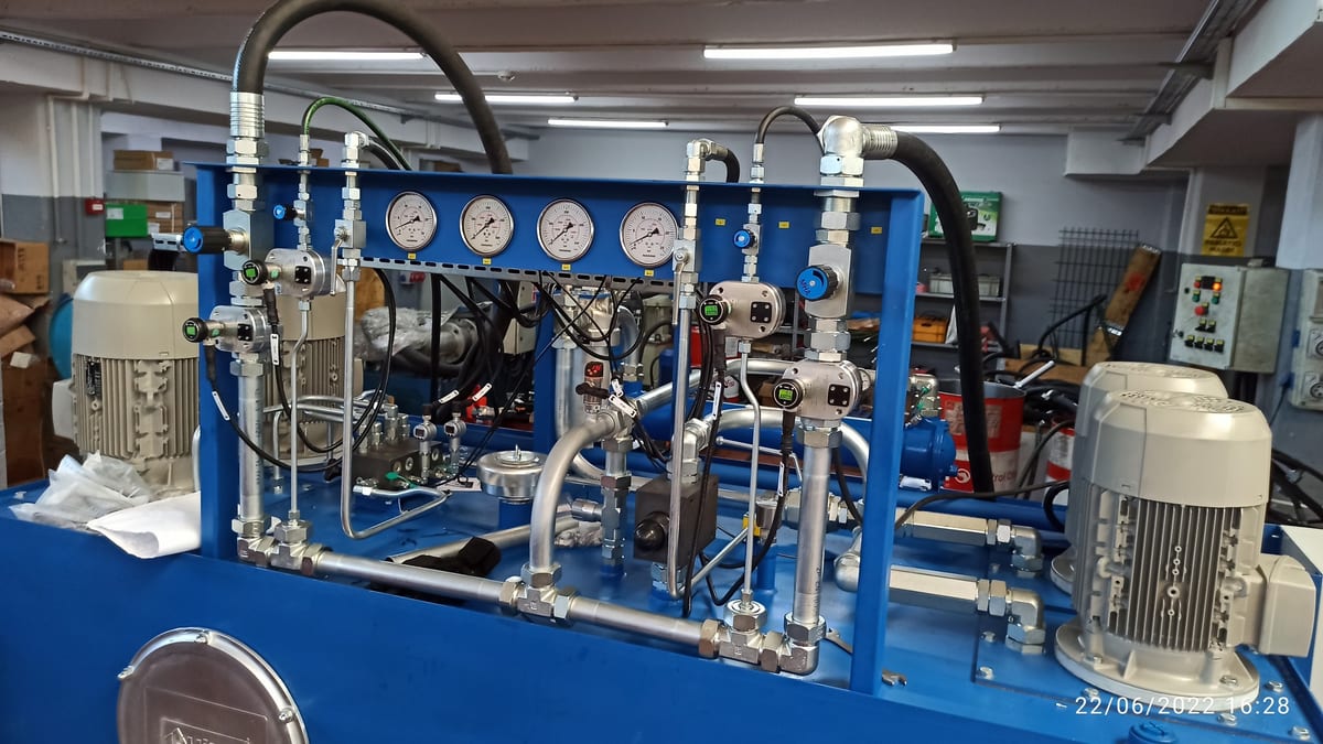 Metal Yatak Yağlama Hidrolik Sistemi