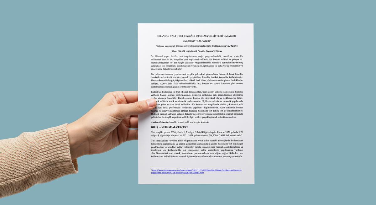 Oransal Valf Test Tezgahı Otomasyon Sistemi Tasarımı